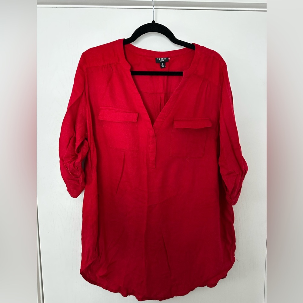 Torrid Red Women's Blouse size Large